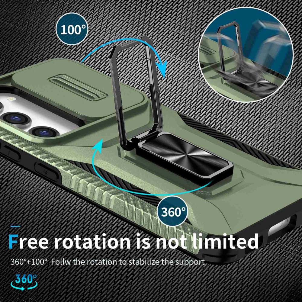 Outdoor Hülle für Samsung Galaxy S23 Camshield Holder Schutz Cover Ring Ständer