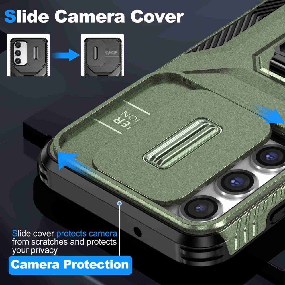Outdoor Hülle für Samsung Galaxy S23 Camshield Holder Schutz Cover Ring Ständer