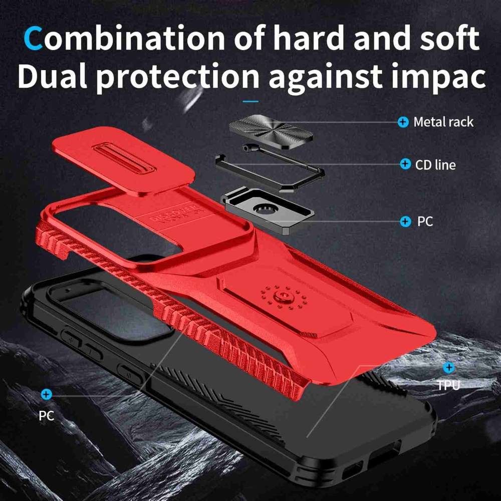 Outdoor Hülle für Samsung Galaxy S23 Camshield Holder Schutz Cover Ring Ständer