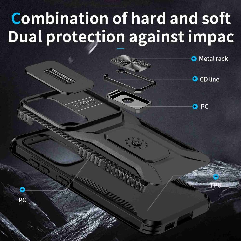 Outdoor Hülle für Samsung Galaxy S23 Camshield Holder Schutz Cover Ring Ständer