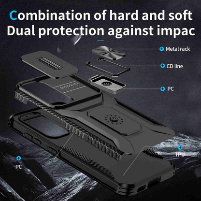 Outdoor Hülle für Samsung Galaxy S23 Camshield Holder Schutz Cover Ring Ständer