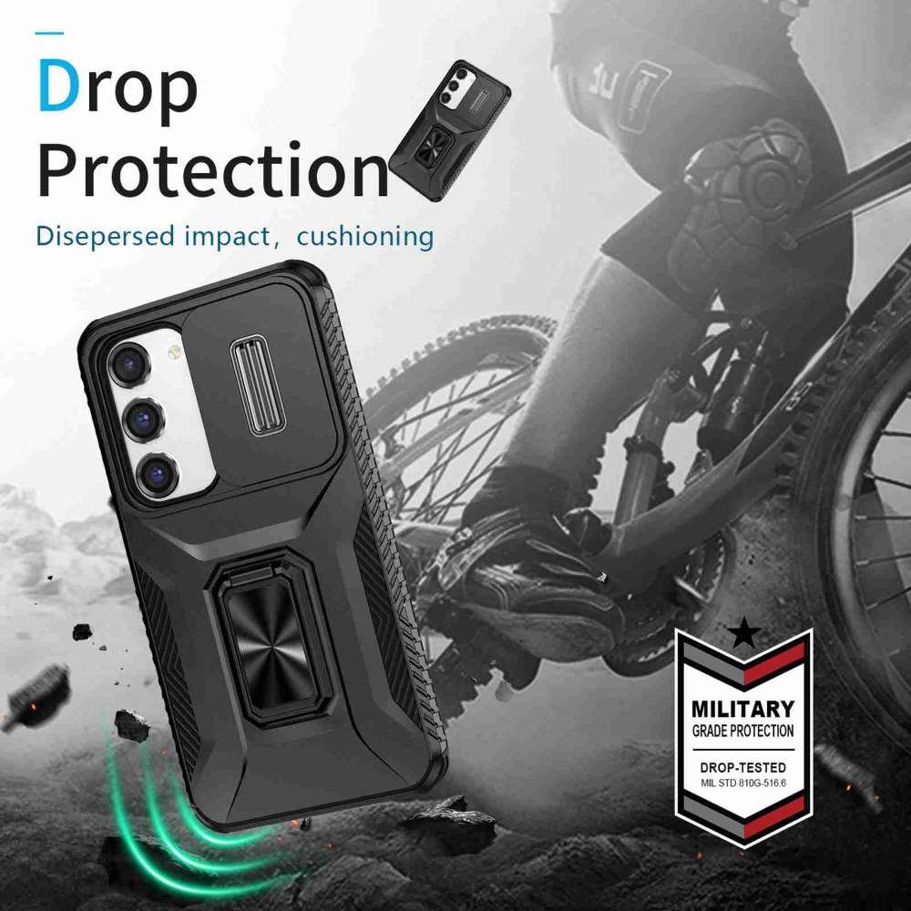 Outdoor Hülle für Samsung Galaxy S23 Camshield Holder Schutz Cover Ring Ständer