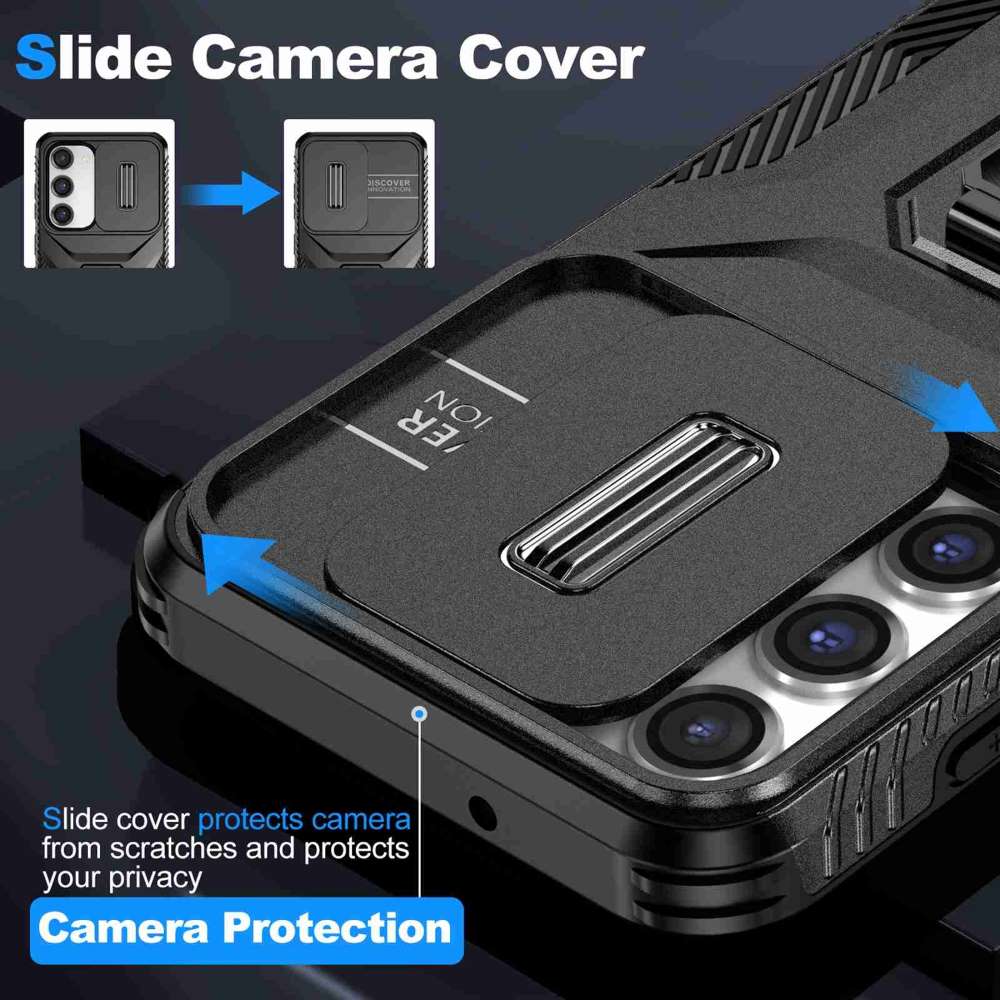 Outdoor Hülle für Samsung Galaxy S23 Camshield Holder Schutz Cover Ring Ständer