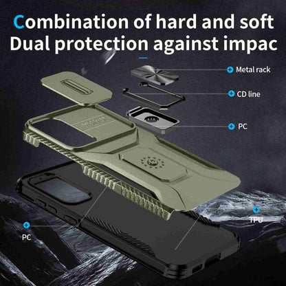 Outdoor Hülle für Samsung Galaxy S23 PLUS Camshield Holder Schutz Cover Ständer