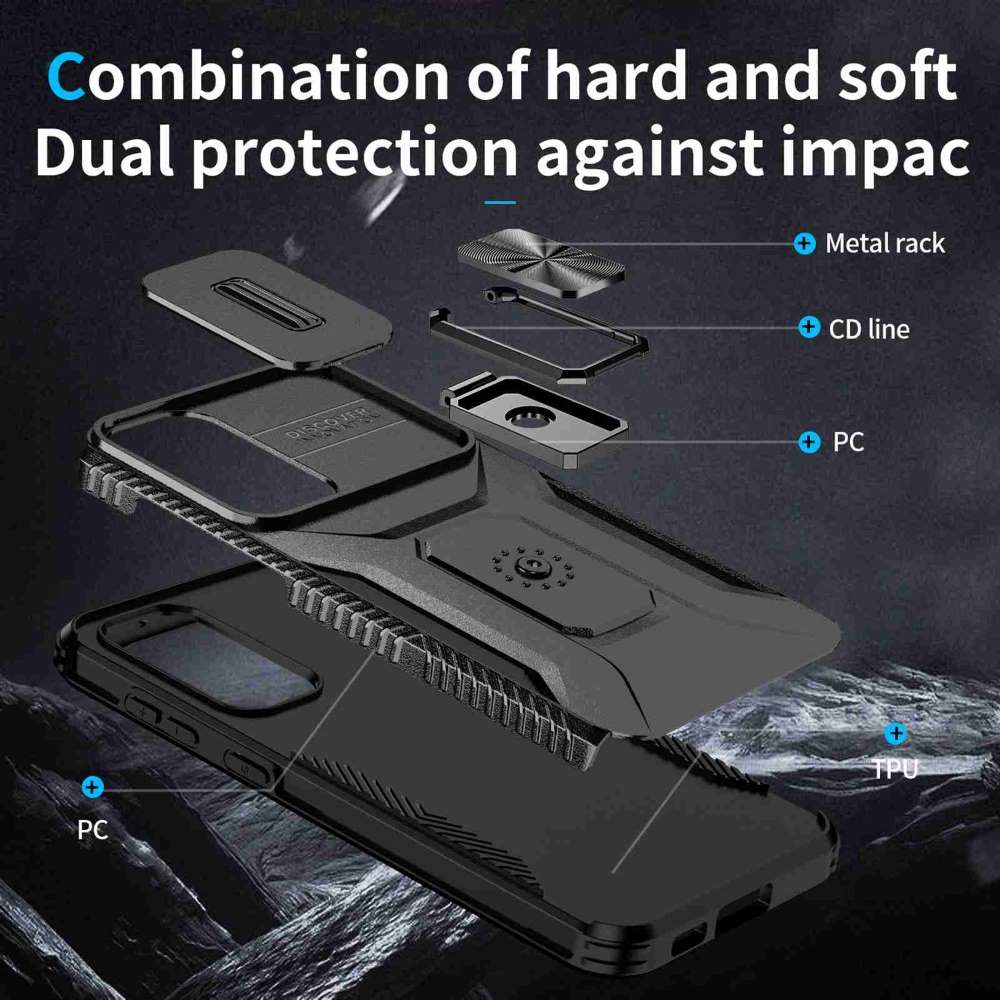 Outdoor Hülle für Samsung Galaxy S23 PLUS Camshield Holder Schutz Cover Ständer