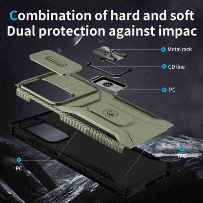 Outdoor Hülle für Samsung Galaxy S23 ULTRA Camshield Holder Schutz Cover Ständer