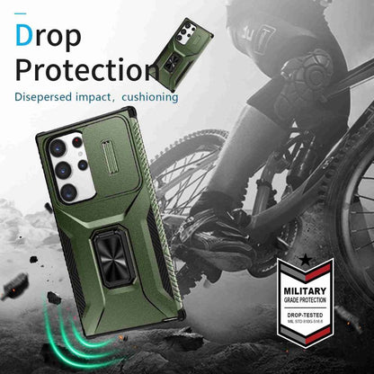 Outdoor Hülle für Samsung Galaxy S23 ULTRA Camshield Holder Schutz Cover Ständer