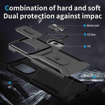 Outdoor Hülle für Samsung Galaxy S23 ULTRA Camshield Holder Schutz Cover Ständer