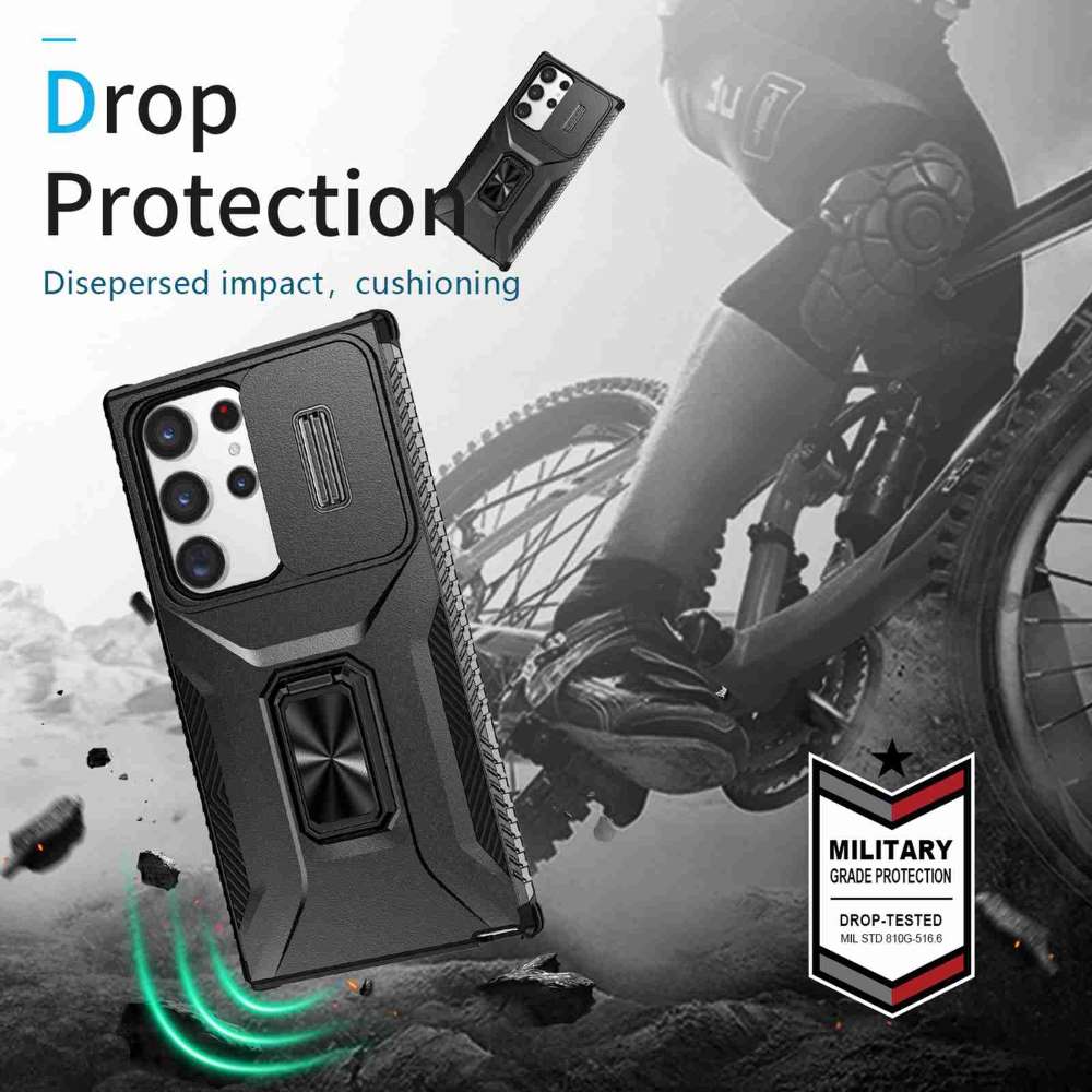 Outdoor Hülle für Samsung Galaxy S23 ULTRA Camshield Holder Schutz Cover Ständer