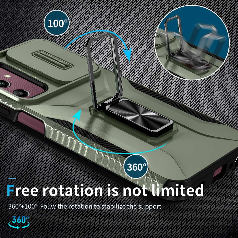 Outdoor Hülle für Samsung Galaxy A15 Camshield Holder Schutz Cover Ring Ständer