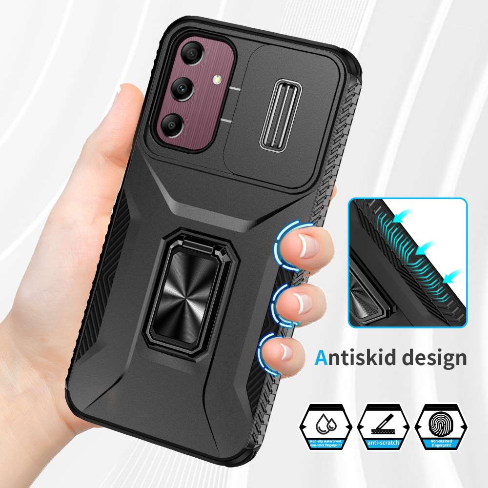 Outdoor Hülle für Samsung Galaxy A15 Camshield Holder Schutz Cover Ring Ständer