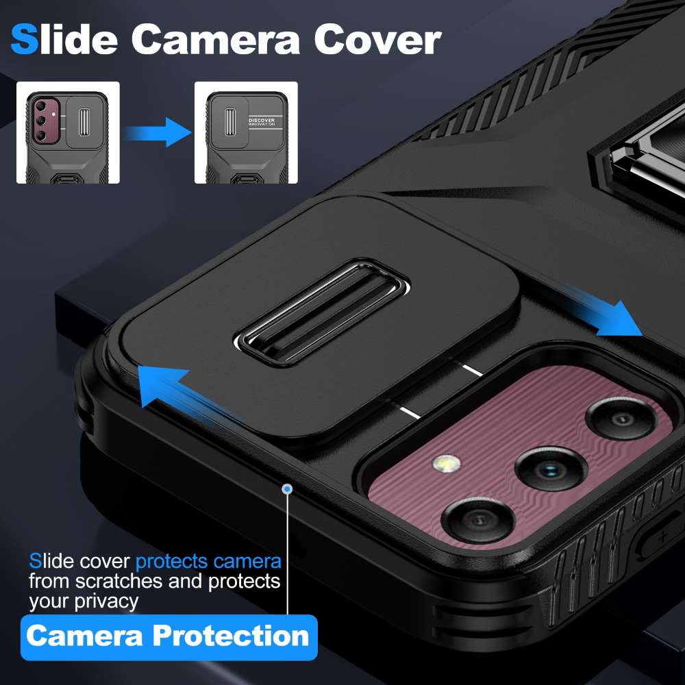 Outdoor Hülle für Samsung Galaxy A15 Camshield Holder Schutz Cover Ring Ständer