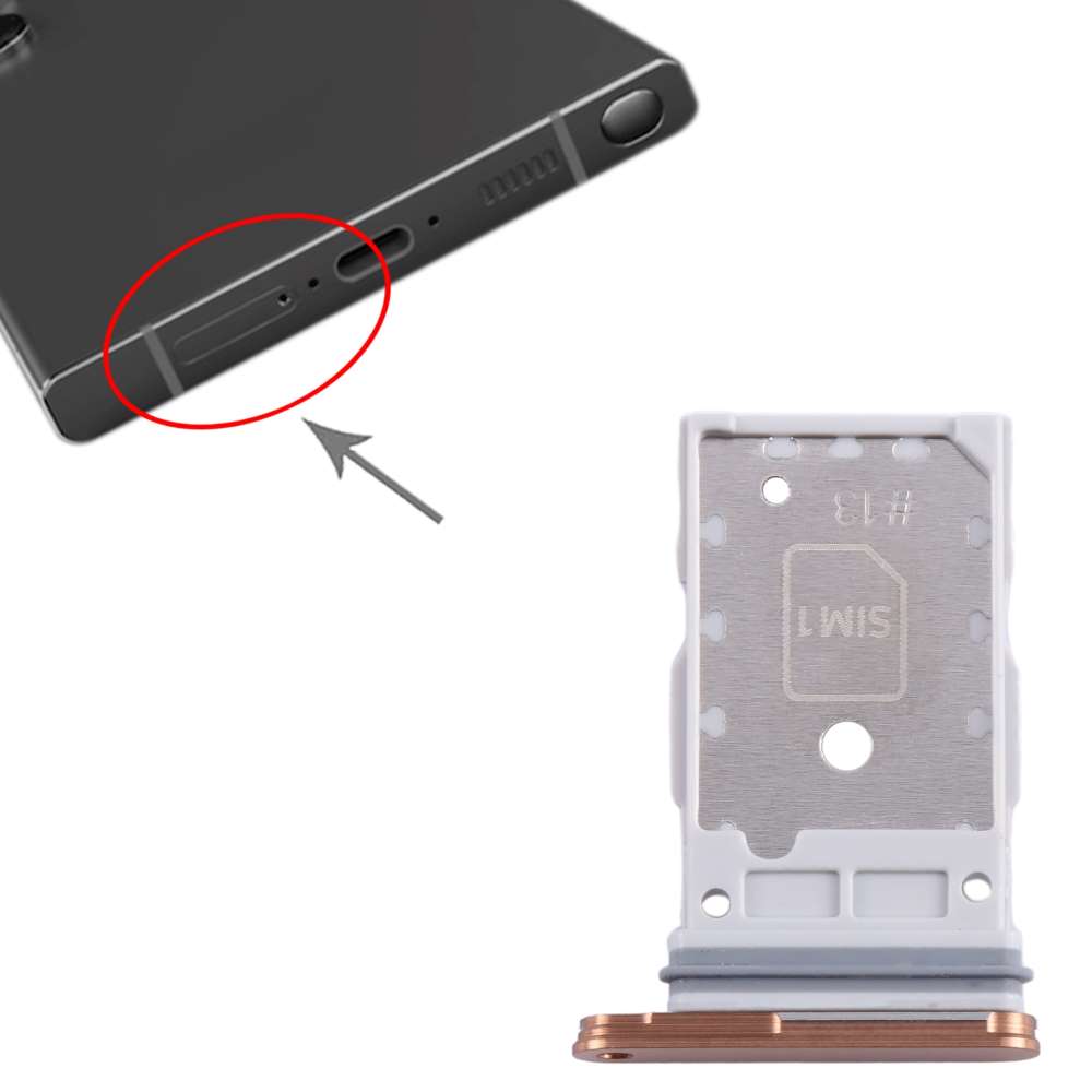 Dual Sim Tray für Samsung Galaxy S24 S24 PLUS Kartenhalter Fach Schlitten Holder