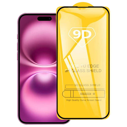 Schutzglas für Apple iPhone 16 PLUS Full Cover Tempered Glass Schutzfolie Film