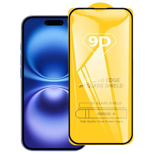Schutzglas für Apple iPhone 16 Full Cover Tempered Glass Schutzfolie Protector
