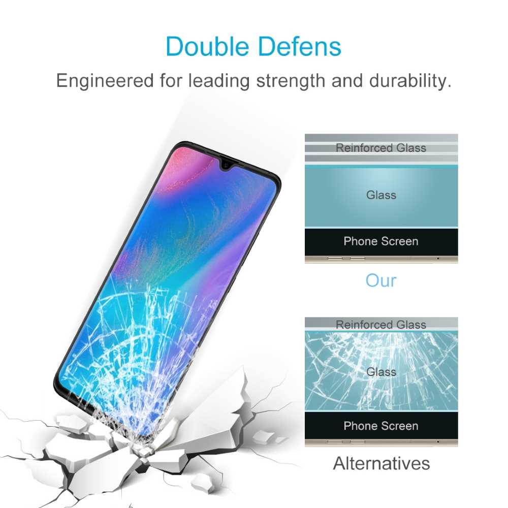 Schutzglas für HUAWEI P30 Full Cover Tempered Glass Schutzfolie Protector Film