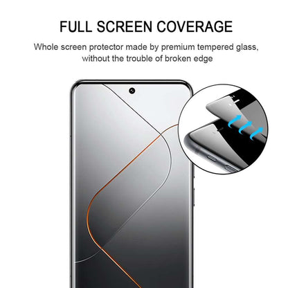 Schutzglas für Xiaomi 14 Ultra Full Cover Curved Tempered Glass Schutzfolie Film