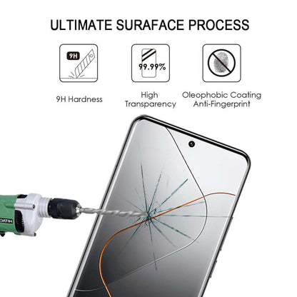 Schutzglas für Xiaomi 14 Ultra Full Cover Curved Tempered Glass Schutzfolie Film