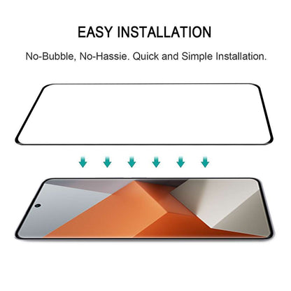 Schutzglas für Xiaomi Redmi Note 13 PRO+ Full Cover Curved Tempered Glass Folie