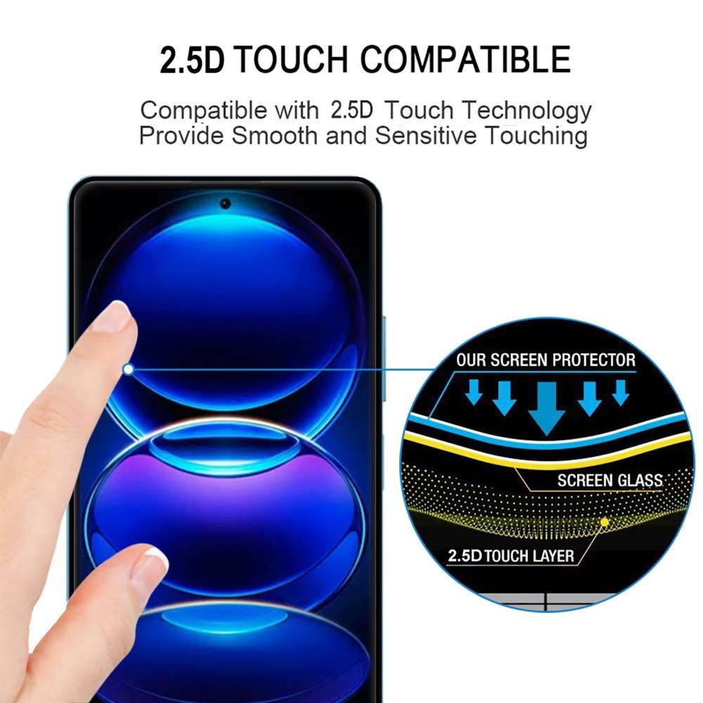 Schutzglas für Xiaomi Redmi Note 13 PRO 5G Full Cover Curved Folie Glass Film