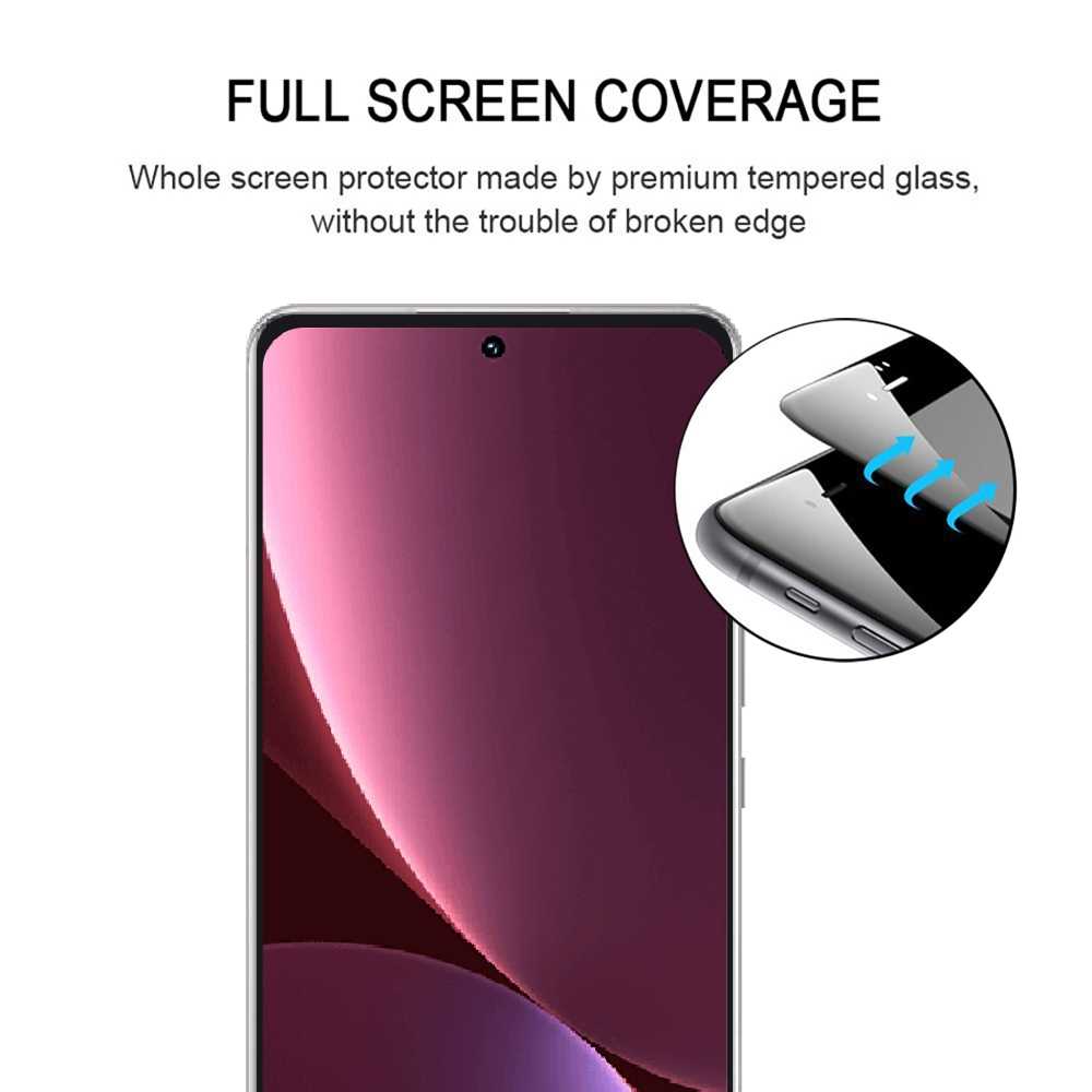 Schutzglas für XIAOMI 12 PRO Full Cover Curved Tempered Glass Schutzfolie Film