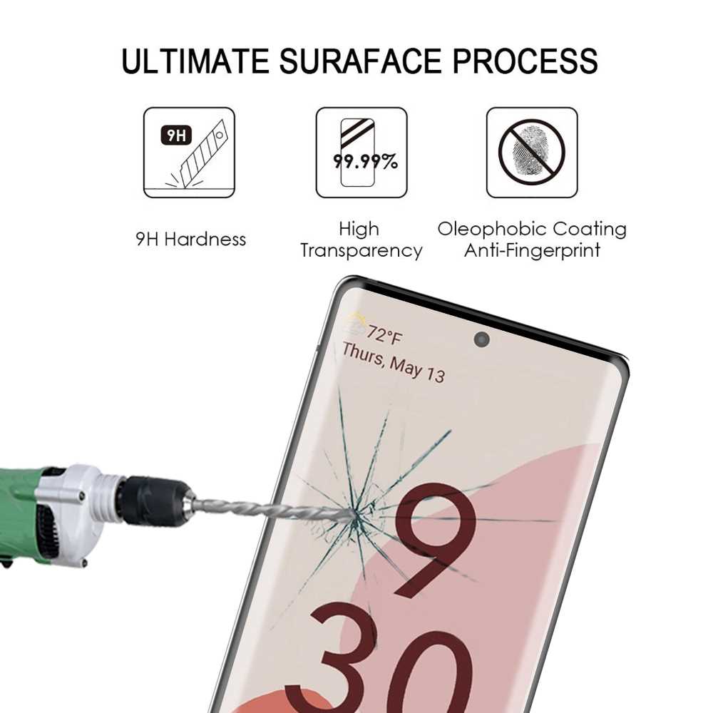Schutzglas für GOOGLE PIXEL 6 Full Cover Full Glue Tempered Glass Folie Film