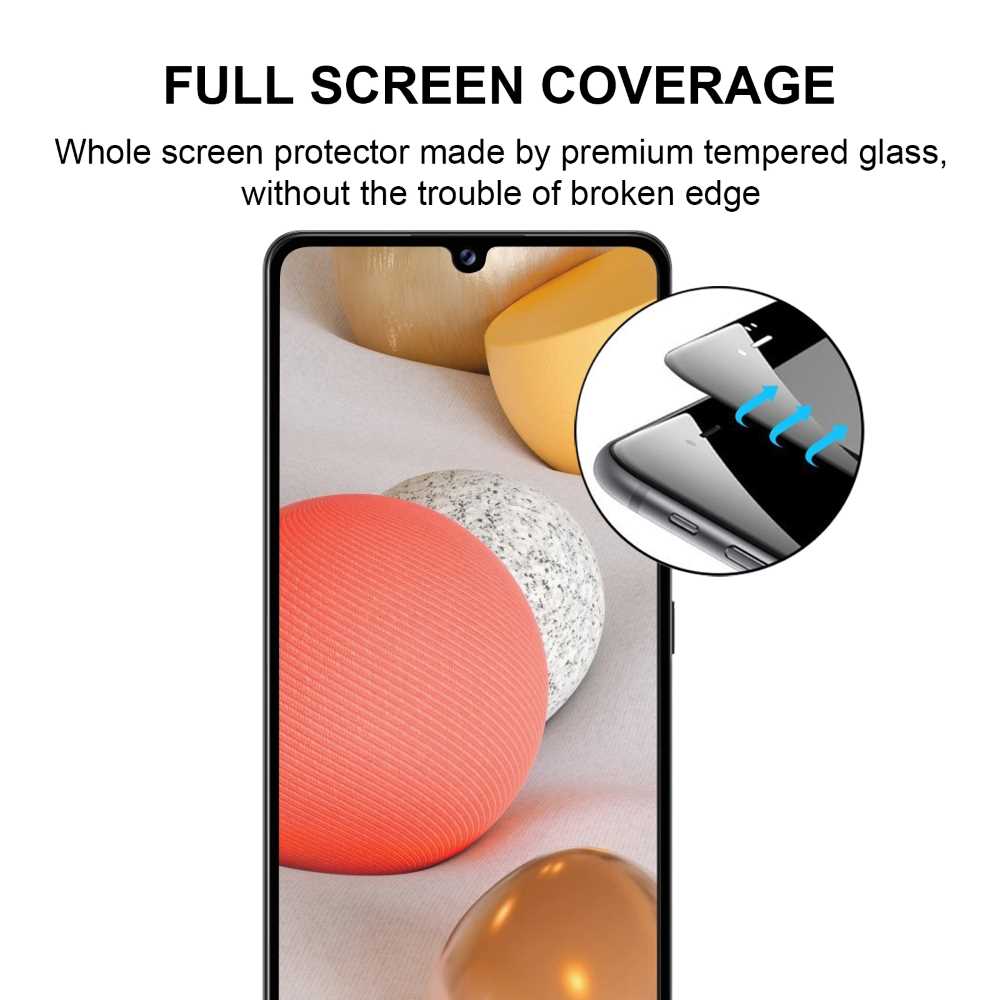 Schutzglas für SAMSUNG GALAXY A42 5G Full Cover Full Glue Tempered Glass Film