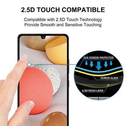 Schutzglas für SAMSUNG GALAXY A42 5G Full Cover Full Glue Tempered Glass Film