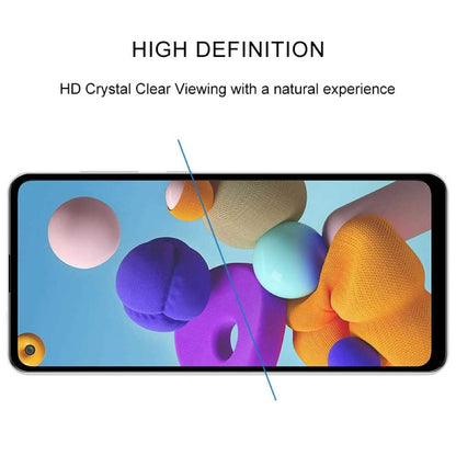 Schutzglas für SAMSUNG GALAXY A21s Full Cover Full Glue Tempered Glass Folie