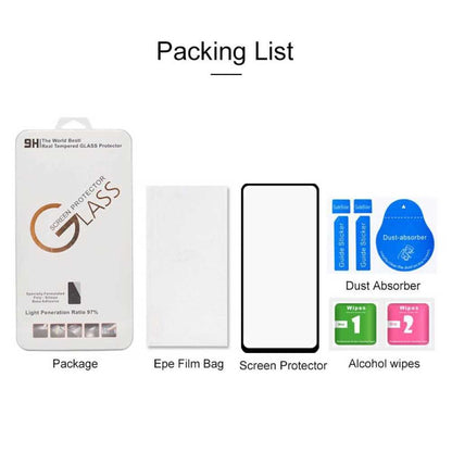 Schutzglas für SAMSUNG GALAXY A21s Full Cover Full Glue Tempered Glass Folie
