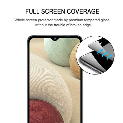 Schutzglas für SAMSUNG GALAXY A12 Full Cover Full Glue Tempered Glass Folie