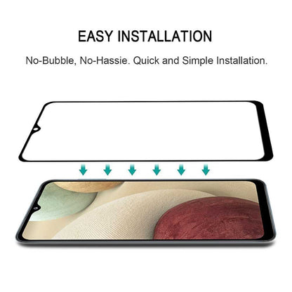 Schutzglas für SAMSUNG GALAXY A12 Full Cover Full Glue Tempered Glass Folie
