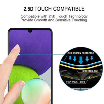 Schutzglas für SAMSUNG GALAXY A22 4G Full Cover Full Glue Tempered Glass Folie