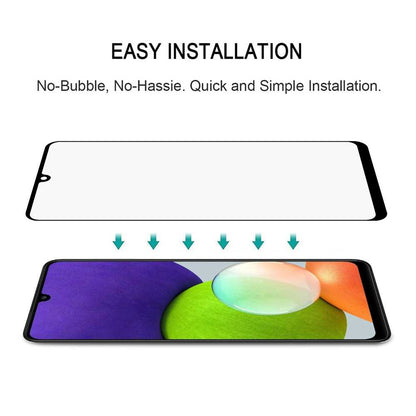 Schutzglas für SAMSUNG GALAXY A22 4G Full Cover Full Glue Tempered Glass Folie