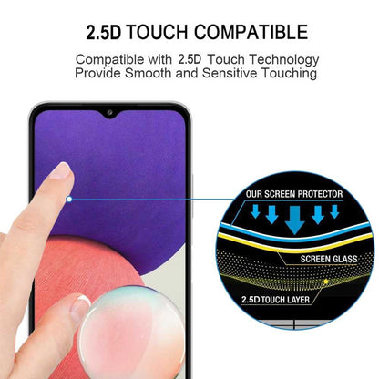 Schutzglas für SAMSUNG GALAXY A22 5G Full Cover Full Glue Tempered Glass Folie
