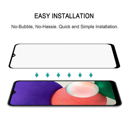 Schutzglas für SAMSUNG GALAXY A22 5G Full Cover Full Glue Tempered Glass Folie