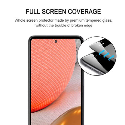 Schutzglas für SAMSUNG GALAXY A72 Full Cover Full Glue Tempered Glass Folie