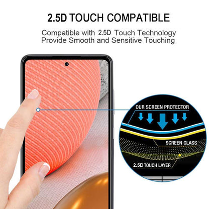 Schutzglas für SAMSUNG GALAXY A72 Full Cover Full Glue Tempered Glass Folie