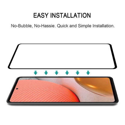 Schutzglas für SAMSUNG GALAXY A72 Full Cover Full Glue Tempered Glass Folie