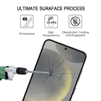 Schutzglas für Samsung Galaxy S25 Full Cover Full Glue Tempered Glass Folie Film