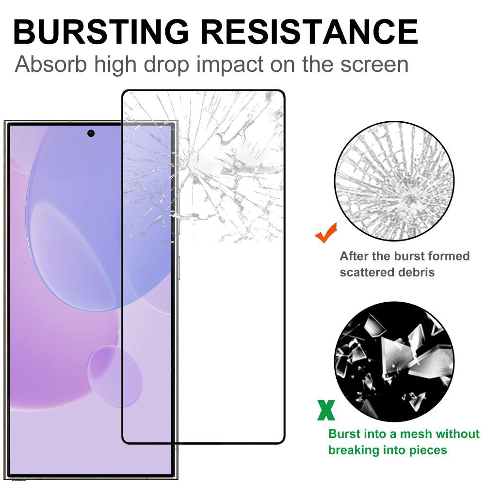 Schutzglas für Samsung Galaxy S25 ULTRA Full Cover Full Glue Tempered Glass