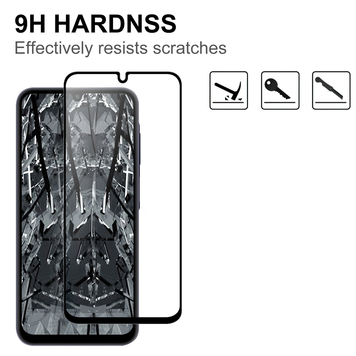Schutzglas für Samsung Galaxy A26 Full Cover Full Glue Tempered Glass Folie Film