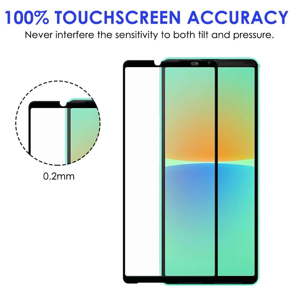 Schutzglas für Sony Xperia 10 IV Full Cover Full Glue Tempered Glass Folie Film
