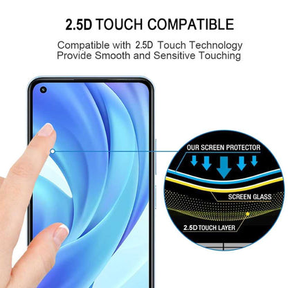 Schutzglas für XIAOMI MI 11 LITE Full Cover Full Glue Tempered Glass Folie Film