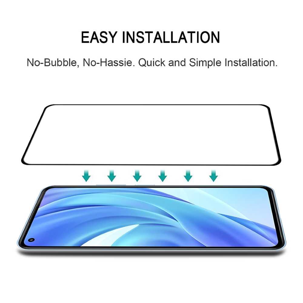 Schutzglas für XIAOMI MI 11 LITE Full Cover Full Glue Tempered Glass Folie Film