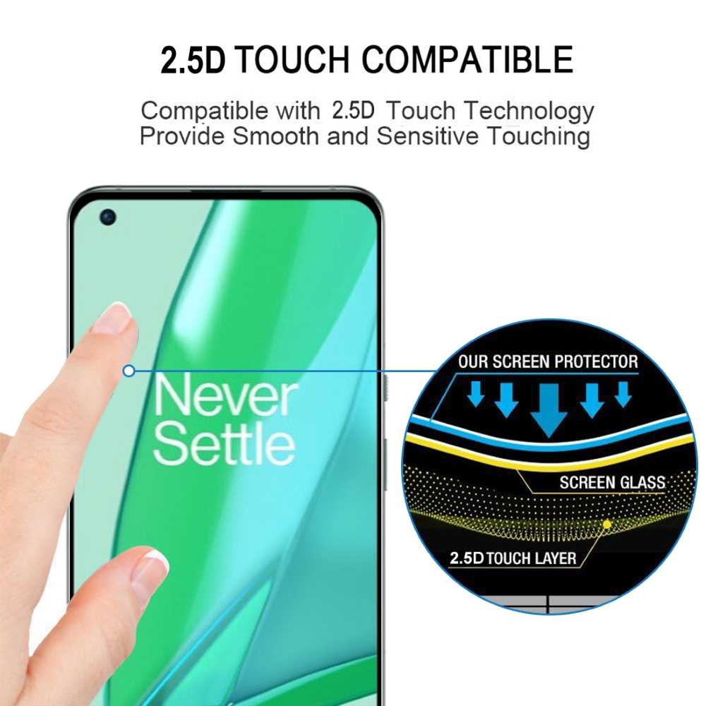 Schutzglas für ONEPLUS 9 PRO Full Cover Full Glue Curved Tempered Glass Folie