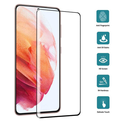 Schutzglas für SAMSUNG GALAXY S21 Full Cover Full Glue Curved Tempered Glass