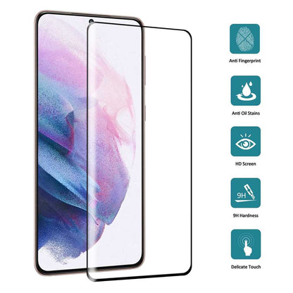 Schutzglas für SAMSUNG GALAXY S21 PLUS Full Cover Full Glue Curved Tempered