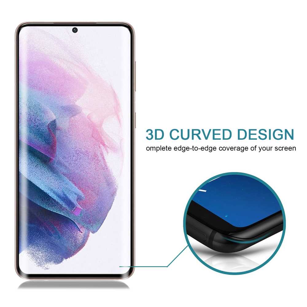 Schutzglas für SAMSUNG GALAXY S21 PLUS Full Cover Full Glue Curved Tempered