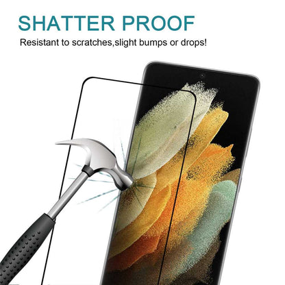 Schutzglas für SAMSUNG GALAXY S21 ULTRA Full Cover Full Glue Curved Tempered
